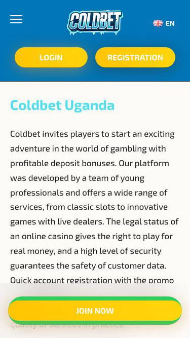 Screenshot of coldbet.ug