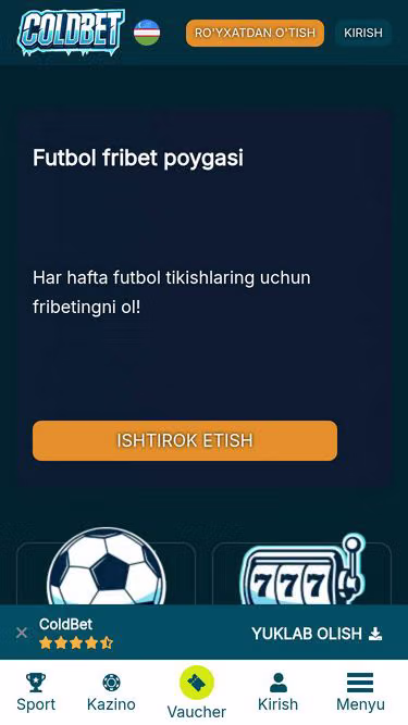 Screenshot of coldbet.uz