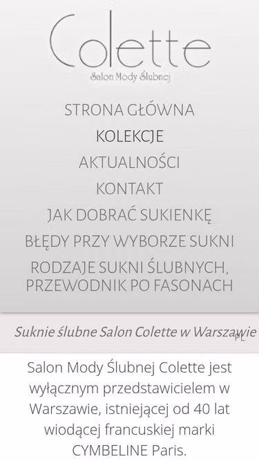 Screenshot of colette.pl