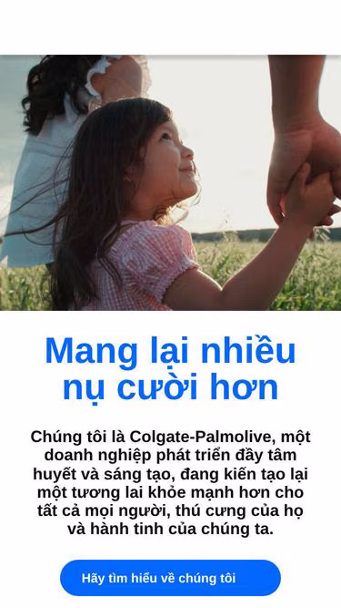 Screenshot of colgatepalmolive.com.vn