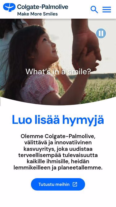 Screenshot of colgatepalmolive.fi
