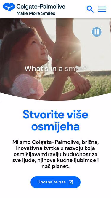 Screenshot of colgatepalmolive.hr