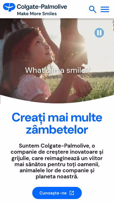 Screenshot of colgatepalmolive.ro