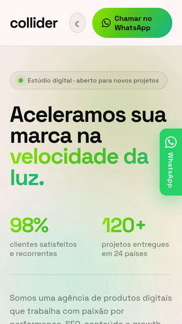 Screenshot of collider.com.br