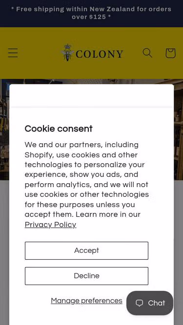 Screenshot of colony.co.nz