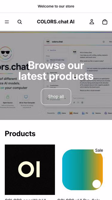 Screenshot of colors.chat