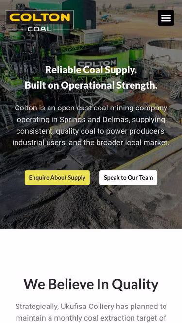 Screenshot of colton.co.za
