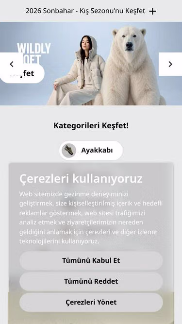 Screenshot of columbia.com.tr