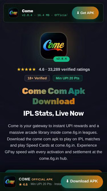 Screenshot of come.6g.in
