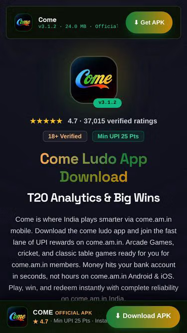 Screenshot of come.am.in
