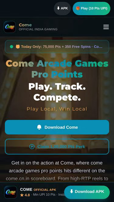 Screenshot of come.cn.in