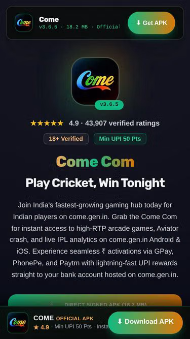 Screenshot of come.gen.in