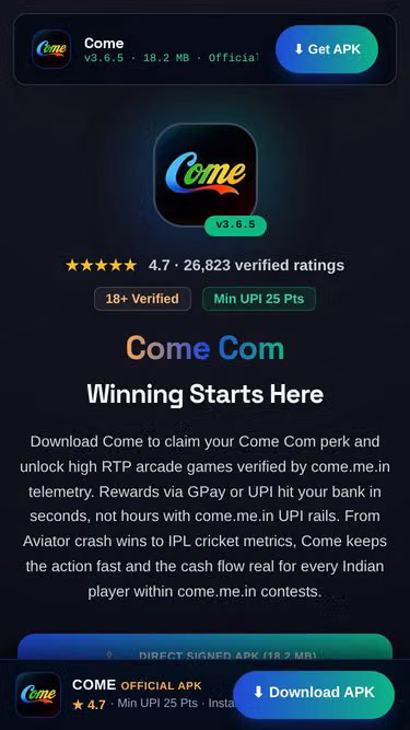 Screenshot of come.me.in