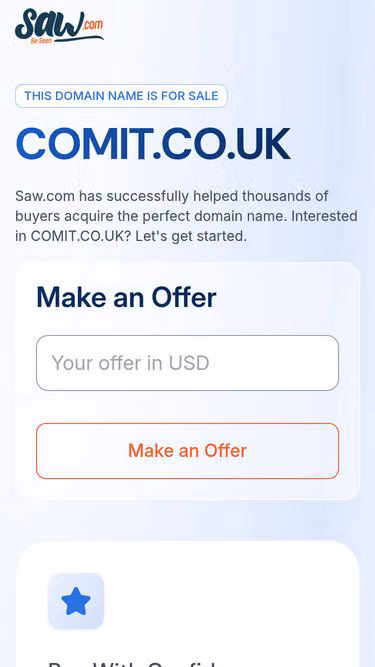 Screenshot of comit.co.uk