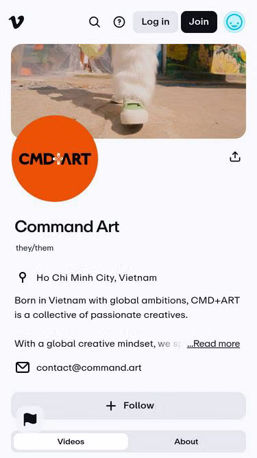 Screenshot of command.art