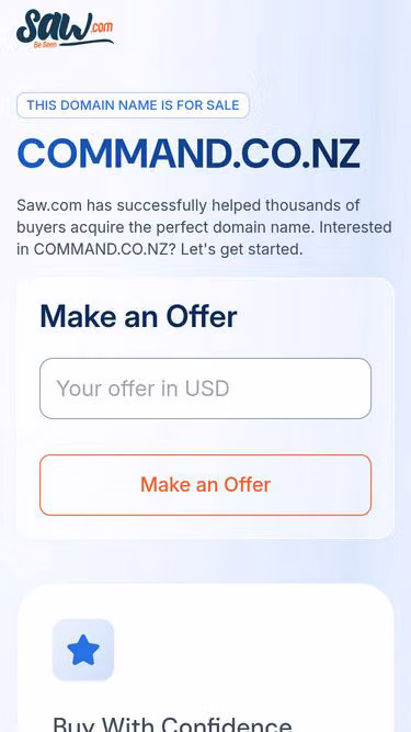 Screenshot of command.co.nz
