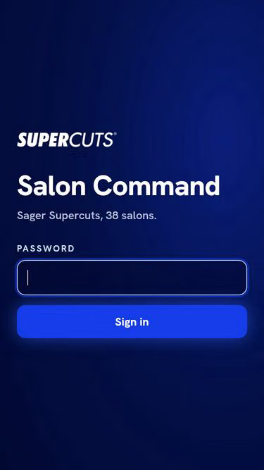 Screenshot of command.salon