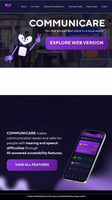 Screenshot of communicare.my