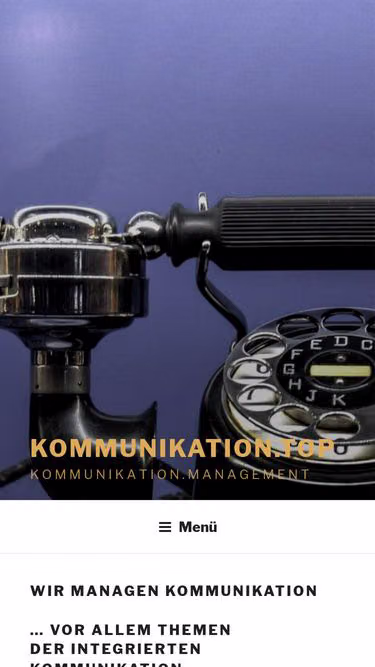 Screenshot of communication.ag