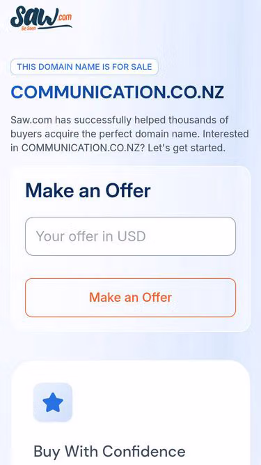Screenshot of communication.co.nz