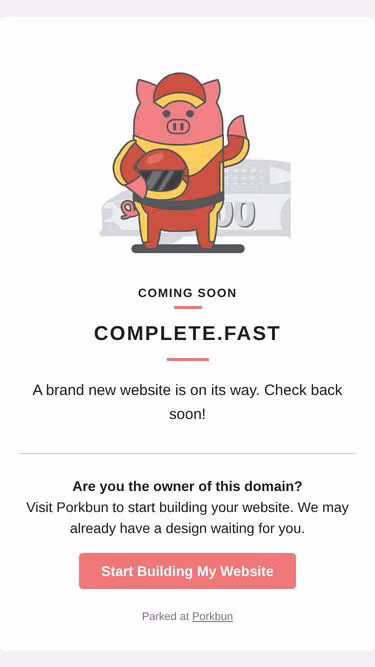 Screenshot of complete.fast