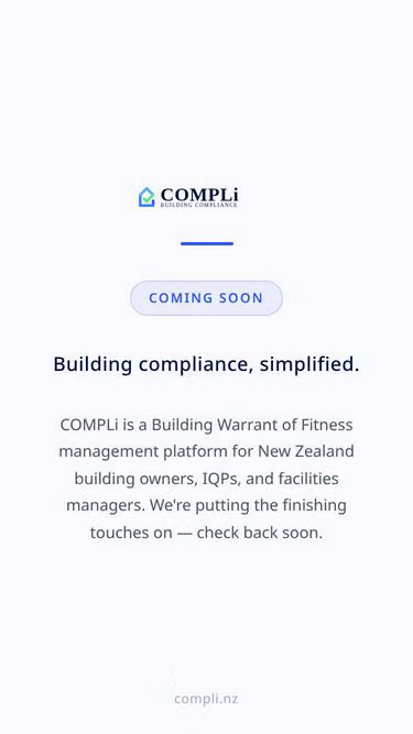 Screenshot of compli.co.nz