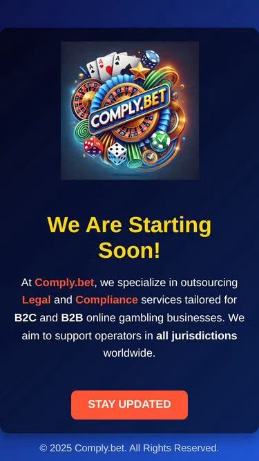 Screenshot of comply.bet