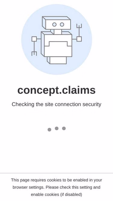 Screenshot of concept.claims