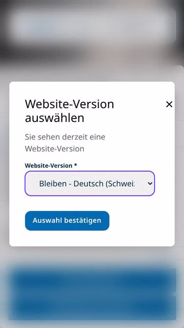Screenshot of condair.ch