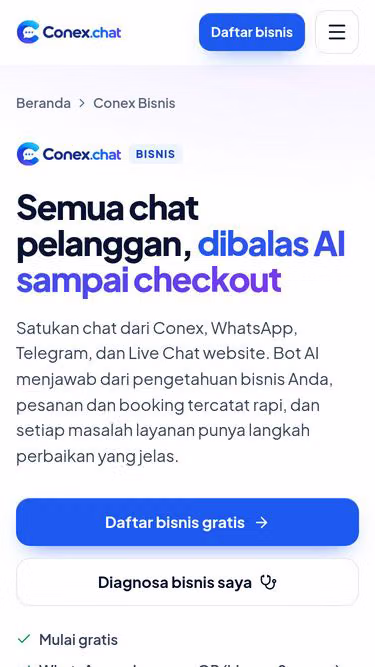 Screenshot of conex.bio