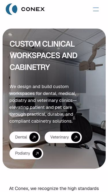 Screenshot of conex.ca