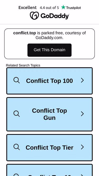 Screenshot of conflict.top