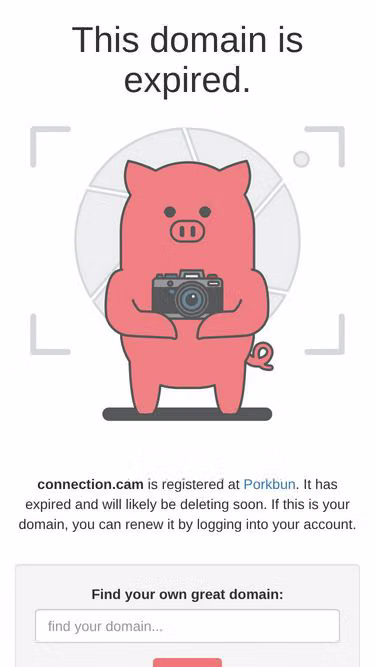 Screenshot of connection.cam