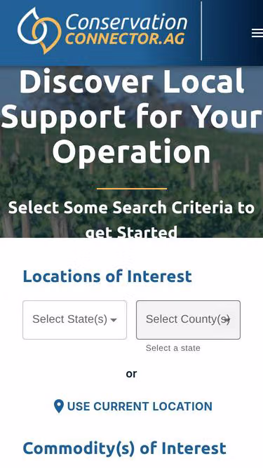 Screenshot of connector.ag