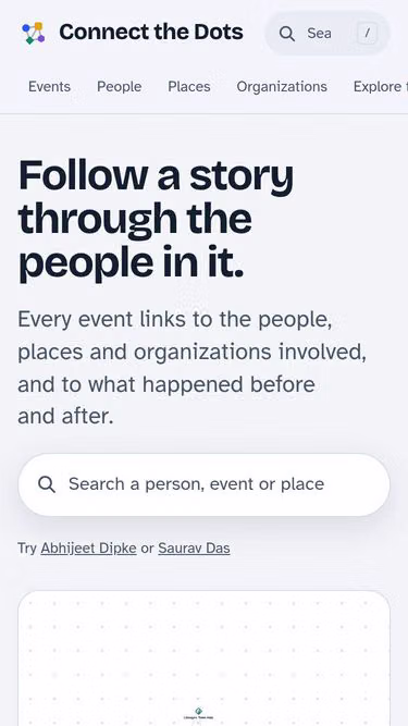 Screenshot of connectthedots.news