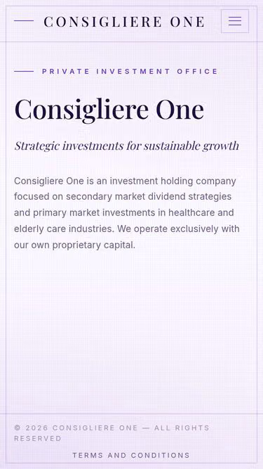Screenshot of consigliere.one