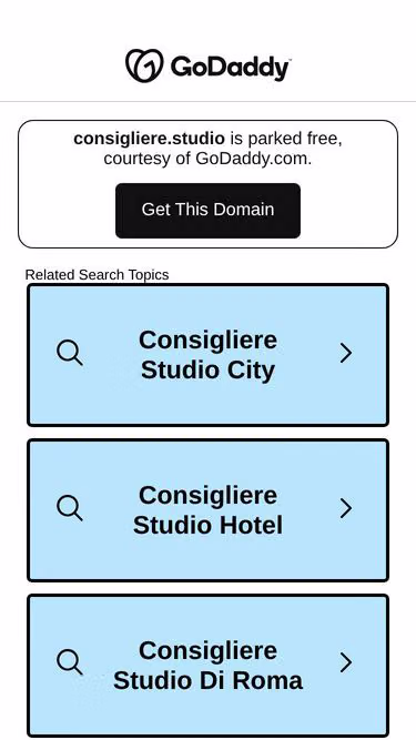 Screenshot of consigliere.studio
