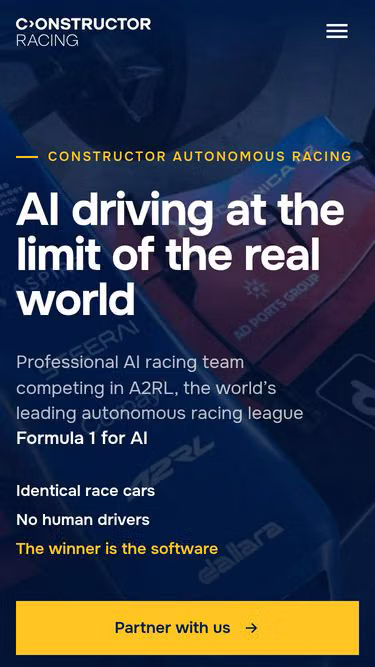 Screenshot of constructor.racing
