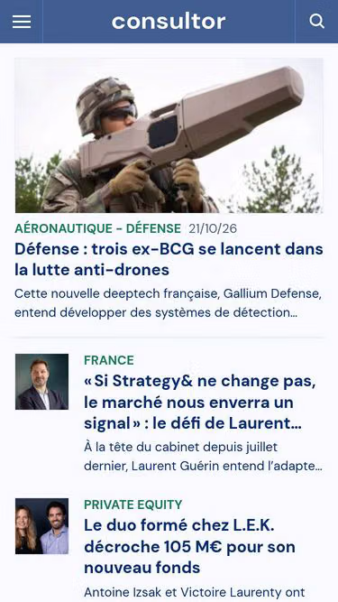 Screenshot of consultor.fr