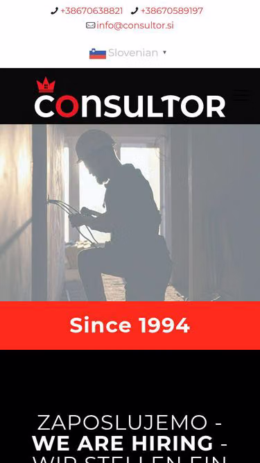 Screenshot of consultor.si