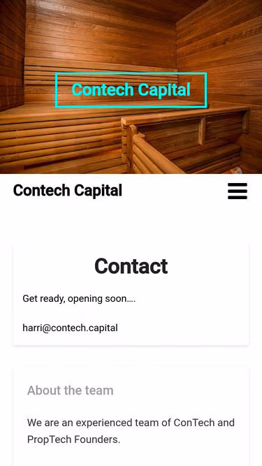 Screenshot of contech.capital
