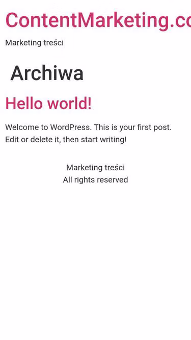 Screenshot of contentmarketing.com.pl