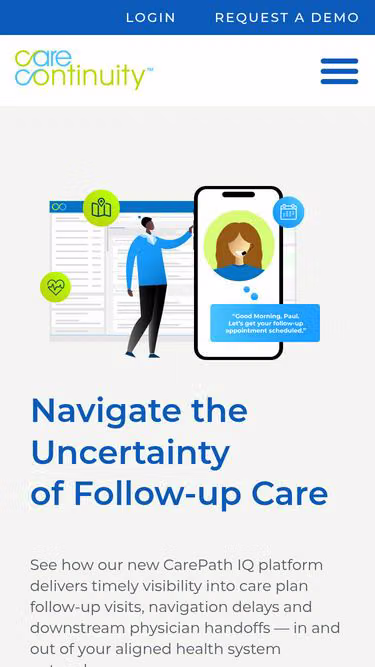 Screenshot of continuity.care