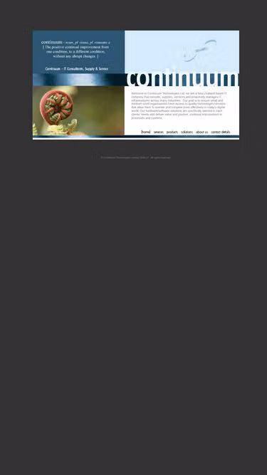 Screenshot of continuum.co.nz