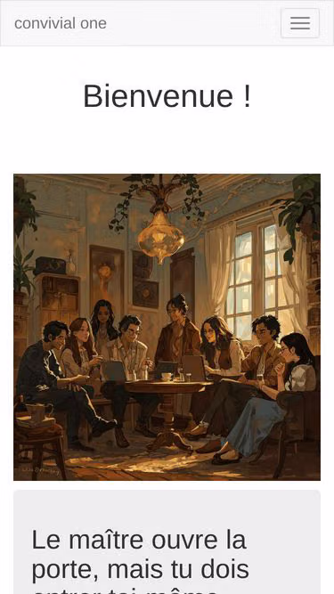 Screenshot of convivial.one