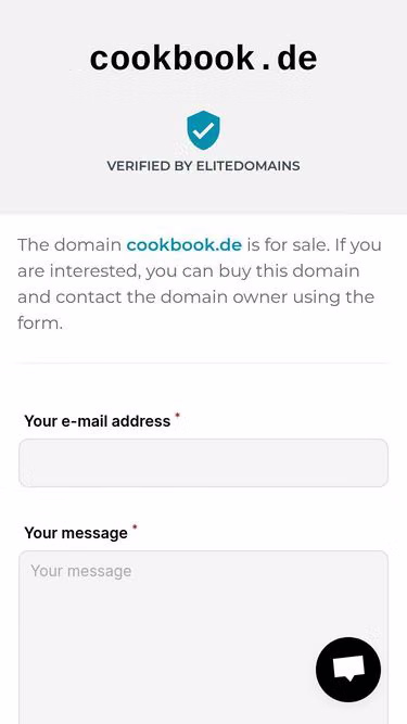 Screenshot of cookbook.de