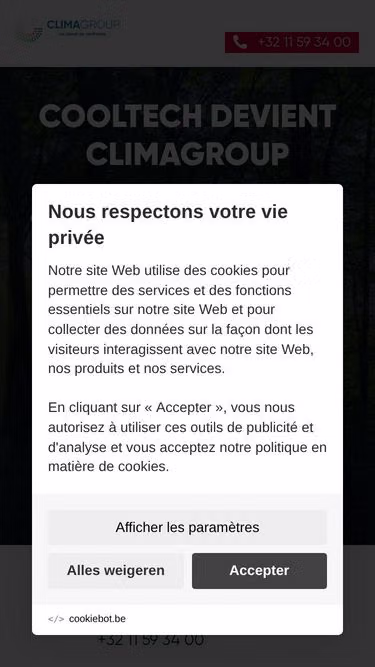 Screenshot of cooltech.be