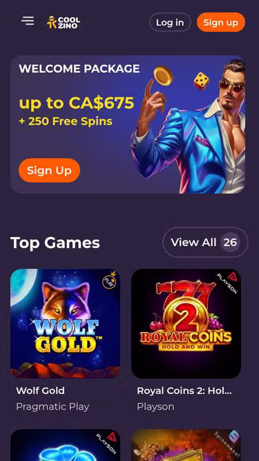 Screenshot of coolzino.ca