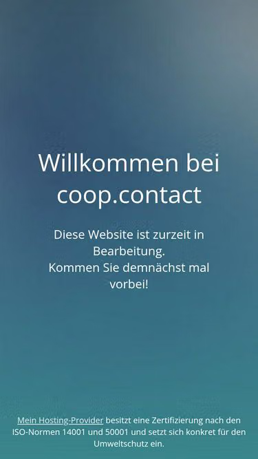 Screenshot of coop.contact