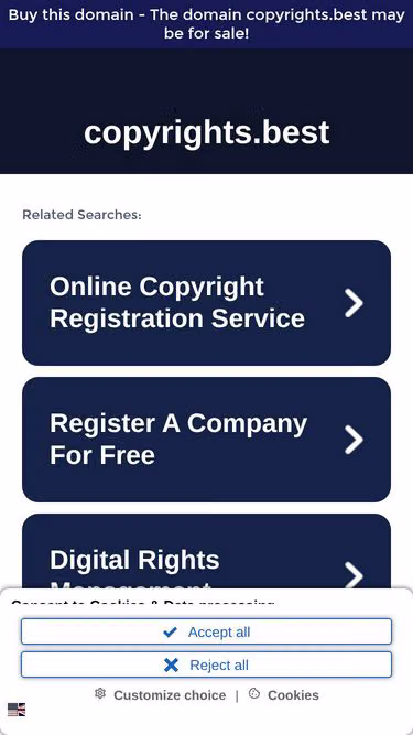 Screenshot of copyrights.best